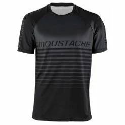 MAILLOT MOUSTACHE MANCHES COURTES GRIS